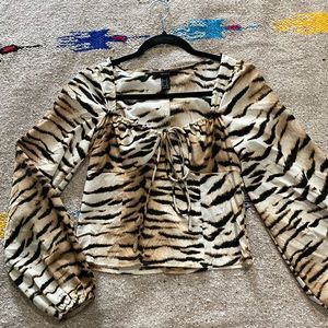 Forever 21 Tiger print corset top
